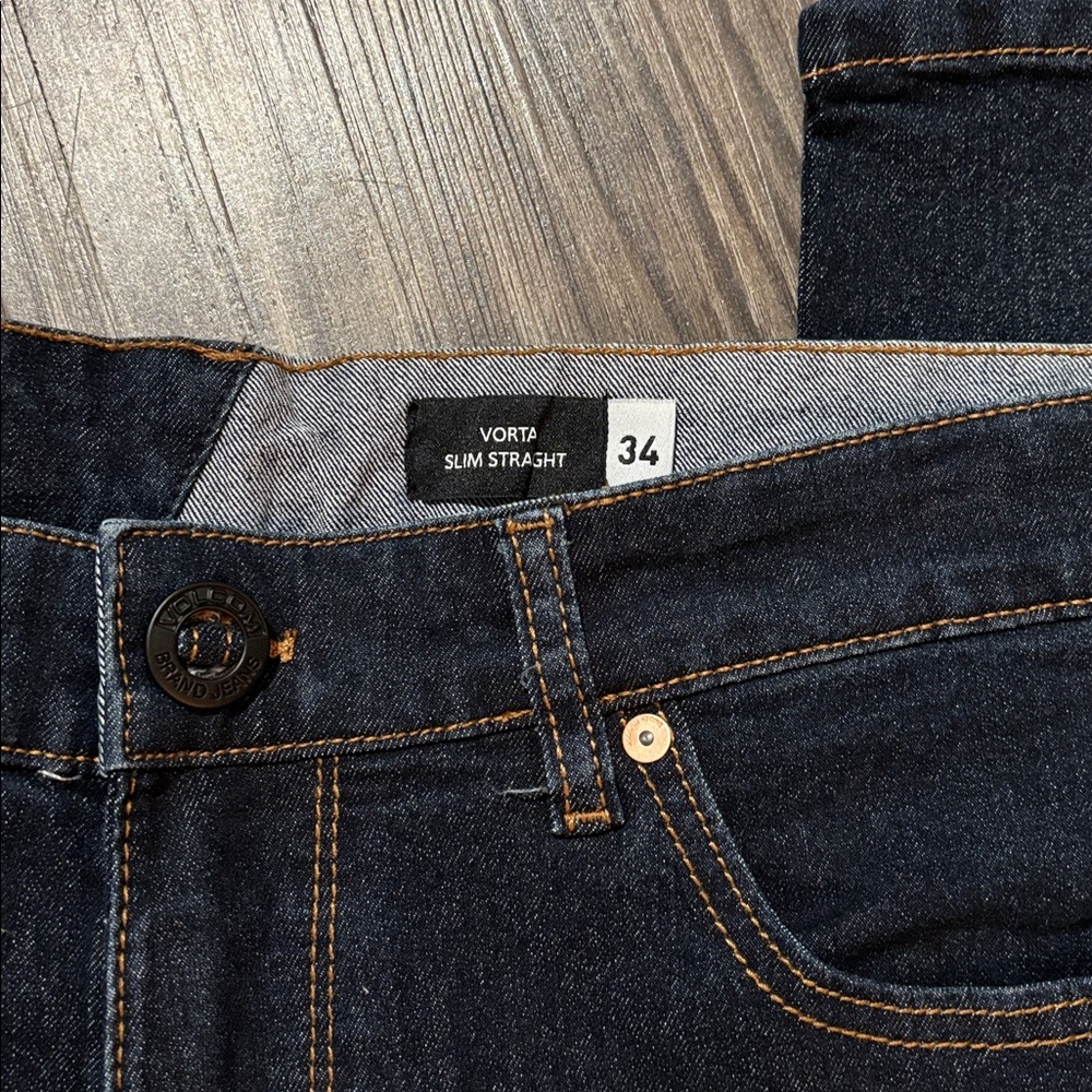 NWT Volcom Vorta slim fit jeans 34x32 - Picture 6 of 6